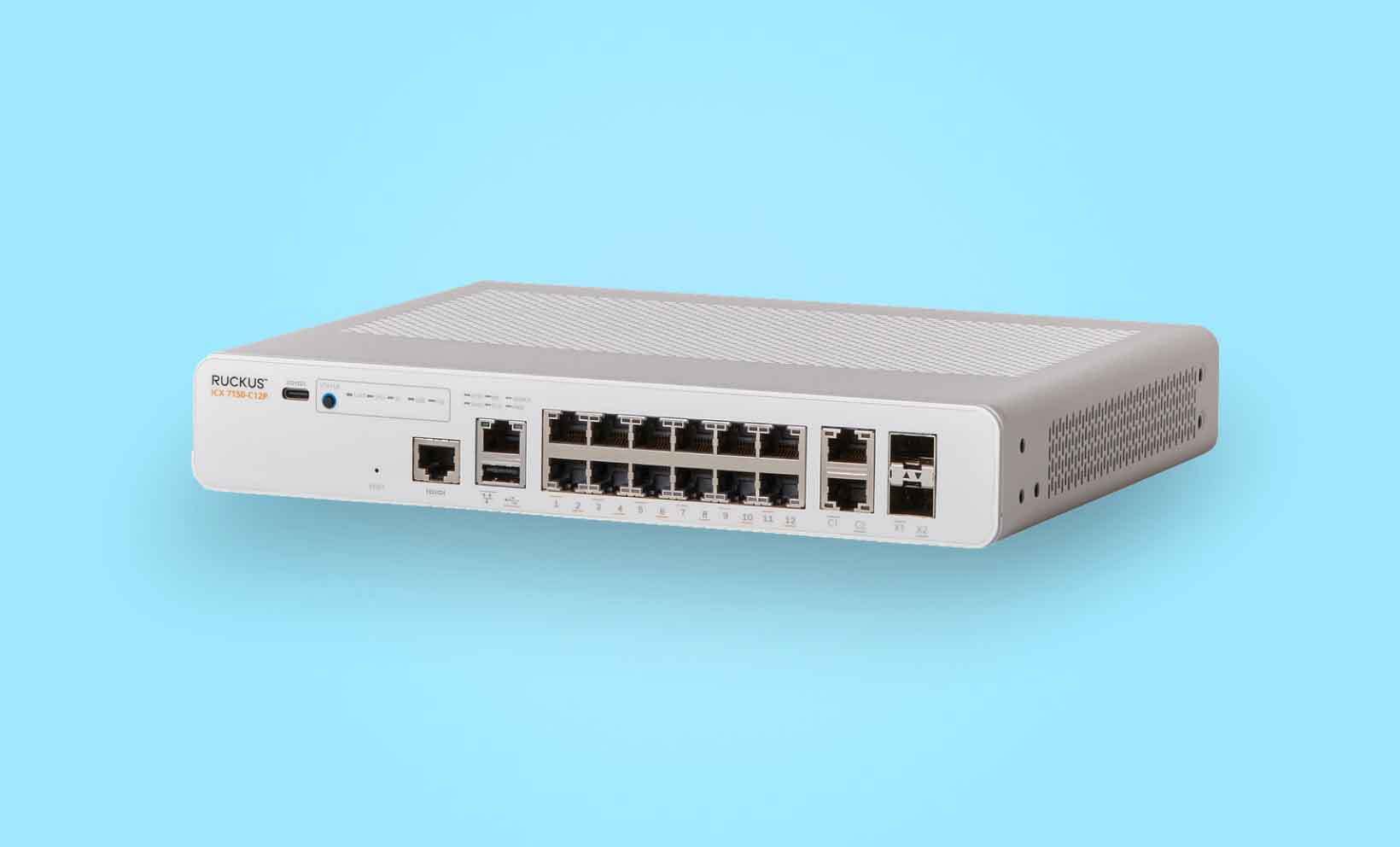Ruckus Brocade ICX7150-C12P Compact Switch