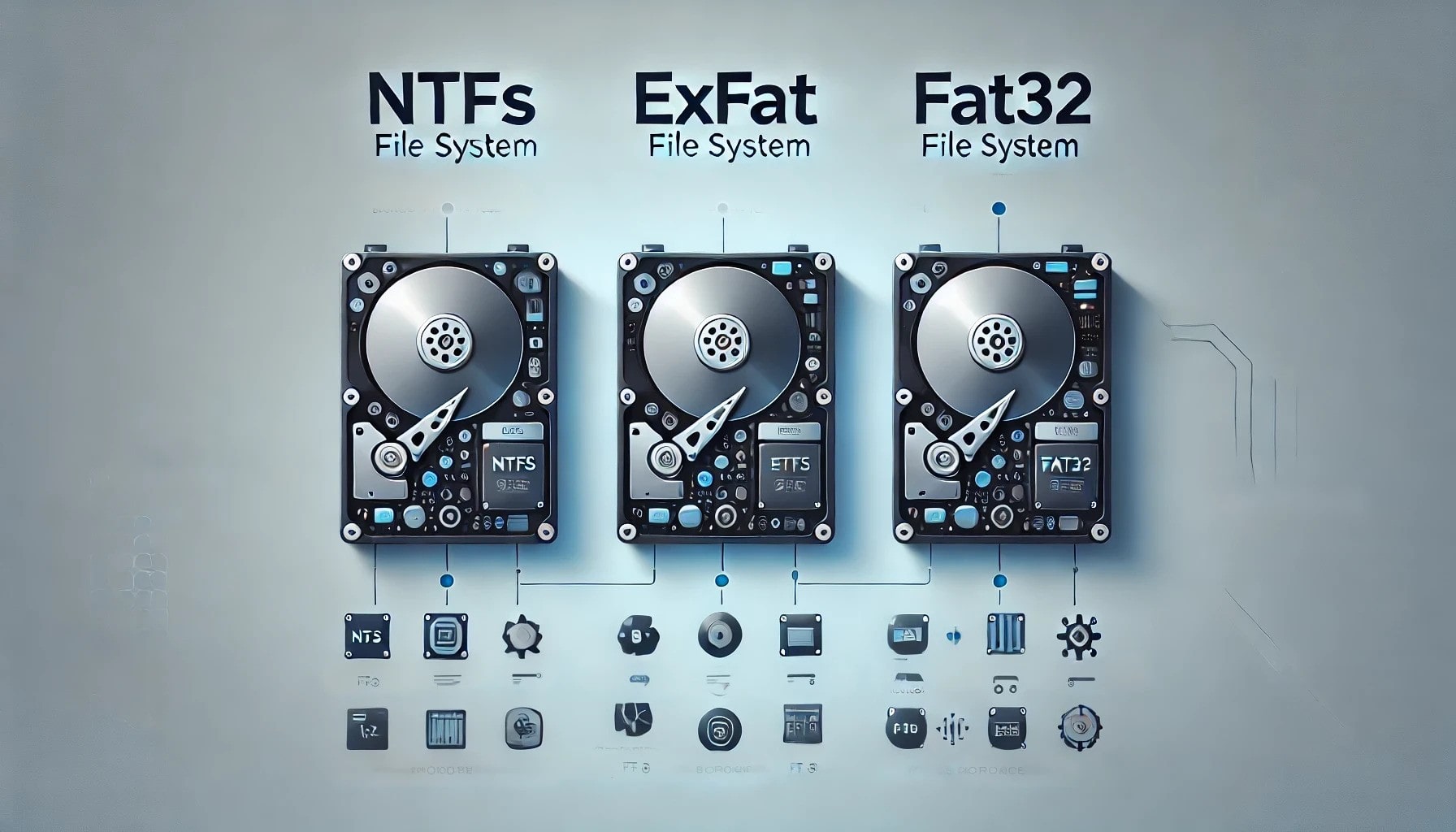 What is the difference between NTFS vs. ExFAT vs. FAT32