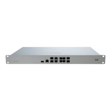 MX105 - Cisco Meraki 3Gbps Firewall Throughput 4-WAN 6-LAN Large-Branch Security & SD-WAN Appliance