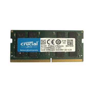 CT16G4SFRA32A - Crucial 16GB 3200MHz DDR4 PC4-25600 Non-ECC CL22 260-Pin SoDimm 1.2V Memory Module