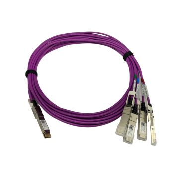0C0TP5 - Dell 5m 100GbE QSFP-DD to 4x QSFP28 Direct Attach Copper Cable