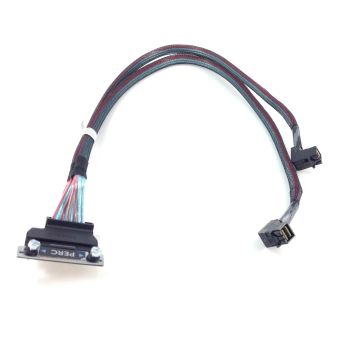 0F037K - Dell 25-inch Perc Dual Mini SAS HD Cable for PowerEdge R730