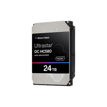 0F62801 - Western Digital Ultrastar DC HC580 24TB SAS 12Gb/s OptiNAND 7200RPM 512MB Cache (SED / 512e / PLP) 3.5-inch Internal Hard Drive