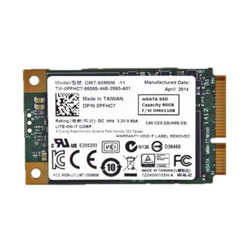 0PFHC7 - Dell 80GB mSATA 6Gb/s Mini PCI-Express Solid State Drive (SSD)