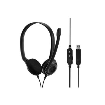 1000432 - Epos Over The Head, Binaural Voip Usb Headset With Usb Adapte