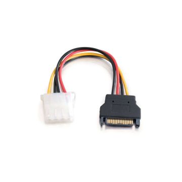 10149 - C2G 6In 15-Pin Serial Ata Male To Lp4 Female Power Cable