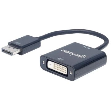 152228 - Manhattan - Strategic Displayport 1.2A Male To Dvi-D Female, Active, 23 Cm (9 In.), Black