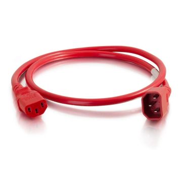 17487 - C2G 3Ft 18Awg Power Cord (Iec320C14 To Iec320C13) -Red