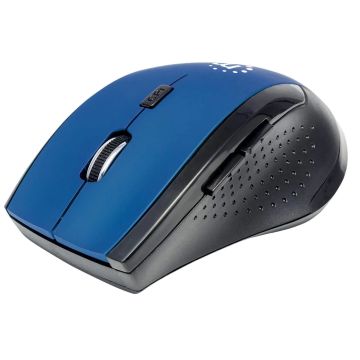 179294 - Manhattan - Strategic Manhattan Curve Wireless Optical Usb Mouse, Features 5 Buttons With Scroll Wheel
