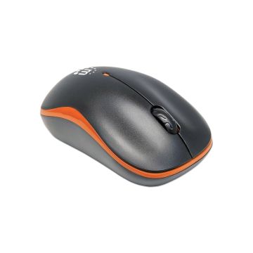 179409 - Manhattan - Strategic Manhattan Usb Success Wireless Orange/Black Optical Mouse, 3 Buttons, 1000Dpi. 2