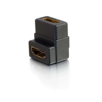 18400 - C2G Right Angle Hdmi Female To Female Coupler Easily Extend Overall Cable Length By