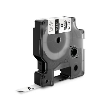 18443 - Dymo Dymo Rhino 3/8In X 18Ft, White Vinyl Labels