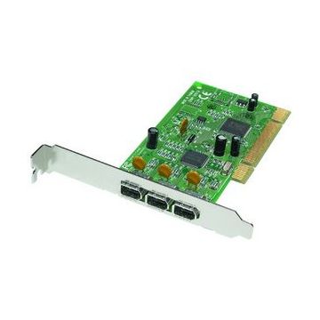 1936800EU-R - Adaptec FireConnect Plus 3 Port FireWire Adapter - 3 x 6-pin IEEE 1394a FireWire External - Plug-in Card