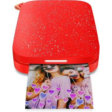 1AS90A - HP Sprocket 2nd edition instant photo printer - Cherry Tomato
