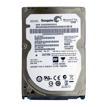 1DG142-070 - Seagate Momentus Thin 500GB 5400RPM 16MB Cache SATA 3Gb/s 2.5-inch Hard Disk Drive