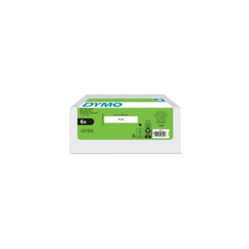 2050812 - Dymo Dy Lw 9/16In X 3-7/16In Wht File 130Ct 6Pk (30327)