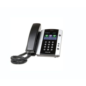 2200-44500-025 - Polycom VVX 500 12-Lines Dual-Port Ethernet 3.5-inch Touch Screen Color LCD Display IP Phone