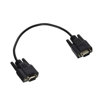 25214 - C2G 1Ft Db9 F/F All Lines Ext Cbl-Blk