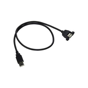 28061 - C2G 1Ft. Usb 2.0 Am To Af Panel Mount Cable