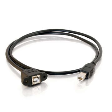 28071 - C2G 1Ft. Usb 2.0 Bf To Bm Panel Mount Cable