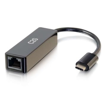 29826 - C2G Ethernet Network Adapter - Usb-C - Female - Rj-45 - Male - Black