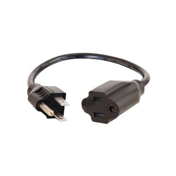 29929 - C2G 2Ft 16 Awg Outlet Saver Power Extension Cord (Nema 5-15P To Nema 5-15R) (Taa Com