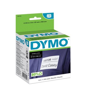 30856 - Dymo Dymo Name Badge With Clip Hole - Name Badge Labels - 1 Pcs