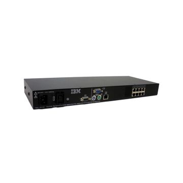 31R3142 - IBM 8-Ports 10/100/1000BASE-T Ethernet Rack-mountable KVM Console Switch
