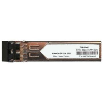 320-2881 - Dell 1Gbps 1000Base-SX MMF 550m 850nm Dual LC Connector SFP Transceiver Module