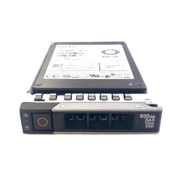 345-BCBQ - Dell 800GB SAS 12Gb/s Hot Swap Write Intensive TLC (512e) 2.5-inch Solid State Drive (SSD) with Tray for PowerEdge G14