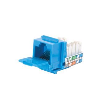 35206 - C2G 90&Deg; Cat5E Rj45 Utp Keystone Jack - Blue