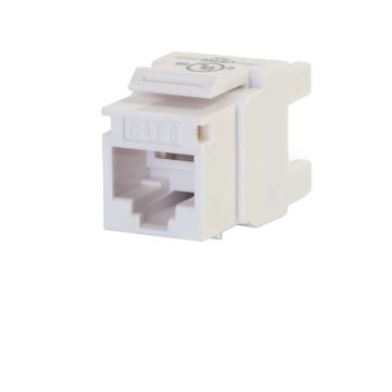 35210 - C2G 180Anddeg; Cat6 Rj45 Utp Keystone Jack - White