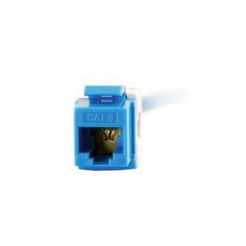 35211 - C2G 180 Cat6 Rj45 Utp Keystone Jack - Blue