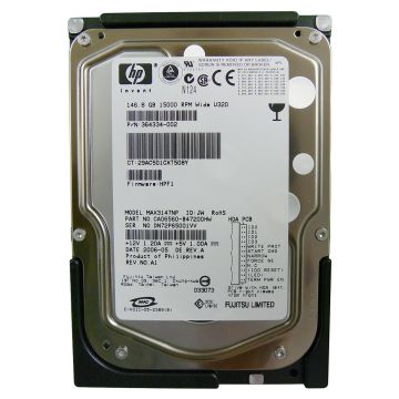 364334-002 - HP 146GB 15000RPM Ultra-320 SCSI 68-Pin LVD 3.5-inch Hard Disk Drive