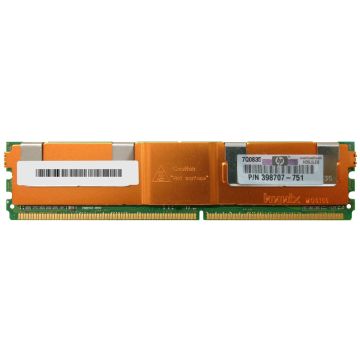 398707-751 - HP 2GB 667MHz DDR2 PC2-5300 ECC Fully Buffered CL5 240-Pin Dual Rank Memory