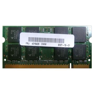 40Y8403 - IBM 1GB 667MHz DDR2 PC2-5300 Unbuffered non-ECC CL5 200-Pin Sodimm Memory