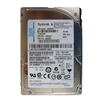 42C0261 - IBM 73GB 15000RPM SAS SFF Non Hot-Swap Hard Drive for Server Blade (Clean pulls)
