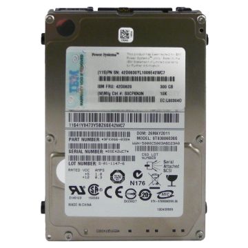 42D0630 - IBM 300GB SAS 6Gb/s Nearline Hot Swap 10000RPM 16MB Cache 2.5-inch Internal Hard Drive