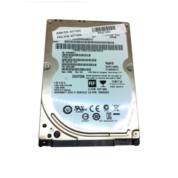 42T1203 - IBM 320GB SATA 3Gb/s Hot Swap 7200RPM 16MB Cache 2.5-inch Internal Hard Drive