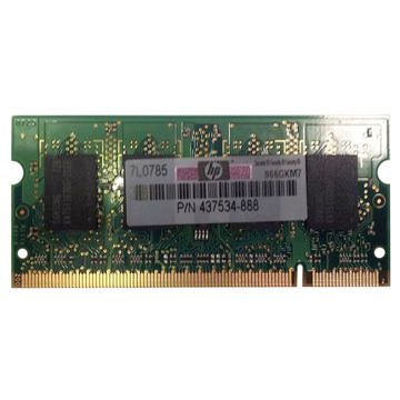 437534-888 - HP 512MB 667MHz DDR2 PC2-5300 Unbuffered non-ECC CL5 200-Pin Sodimm Memory