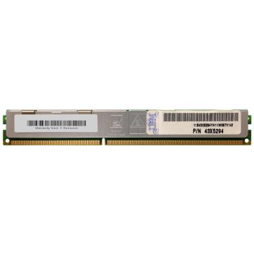 43X5294 - IBM 8GB 1066MHz DDR3 PC3-8500 Registered ECC CL7 240-Pin DIMM Very Low Profile (VLP) Dual Rank Memory