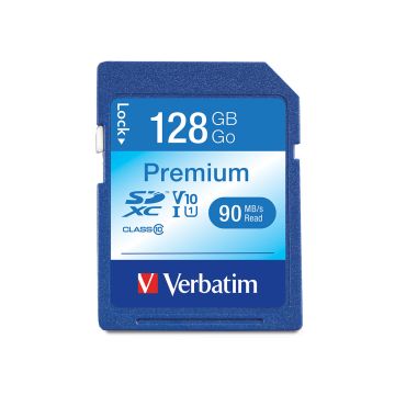 44025 - Verbatim Americas 128Gb Sdxc Memory Card Uhs-I Class 10