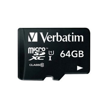 44084 - Verbatim Americas Microsdhc 64Gb Class 10 Uhs 1 W Adapter