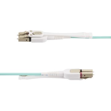 450FBLCLC5PP - Startech 5M (15Ft) Lc To Lc (Upc) Om4 Multimode Fiber Optic Cable, Push-Pull Tabs, 50/125