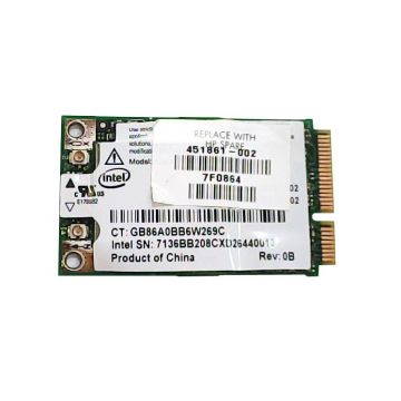 451861-002 - HP Broadcom 3945ABG Mini PCI-Express 802.11a/b/g Wireless Lan (WLAN) Network Interface Card for DV9000 Series Notebooks