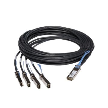 470-AAGE - Dell 40GbE (QSFP+) to 4x10GbE (SFP+) Passive Copper Breakout Cable - 3M