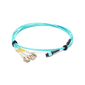 470-ABPG - Dell 5M Multi-mode Fibre MPO to 4x LC Fiber Breakout Cable