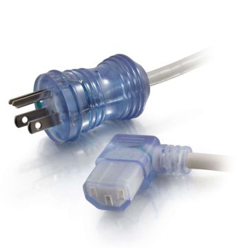48050 - C2G 12Ft 16Awg Hsptl Pwr Cbl, 5-15P-C13R Clr
