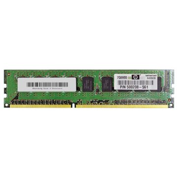 500208-561 - HP 1GB 1333MHz DDR3 PC3-10600 Unbuffered ECC CL9 240-Pin DIMM Memory