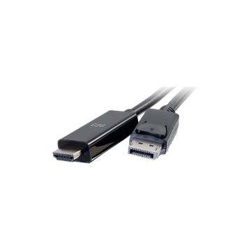 50194 - C2G C2G 6Ft Displayport To Hdmi Adapter Cable - 4K Cable Black